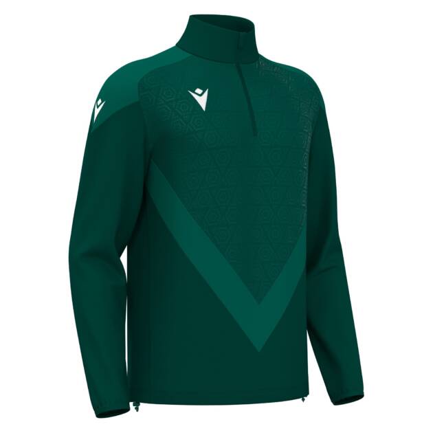 ANDUIN 1/4 ZIP TOP BGRN/LBGRN, M
